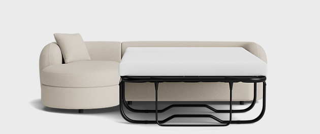 The Cloud Left Corner Sofa Bed with Chaise Storage