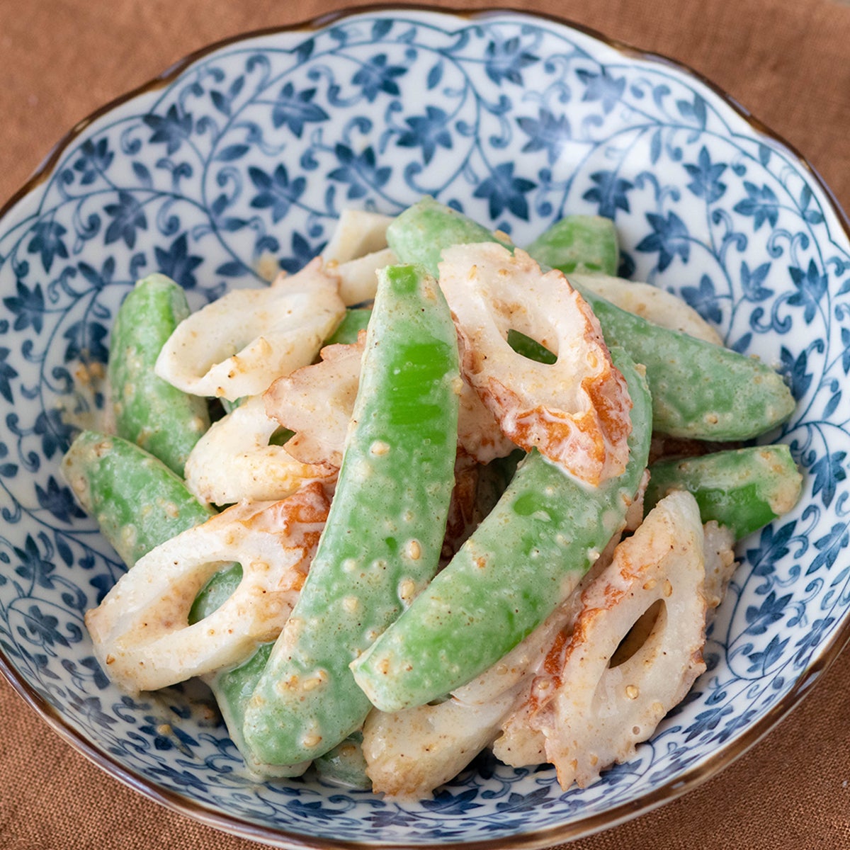 【スナップエンドウとちくわがあったらコレ】和えるだけで作れる簡単「ごまマヨ和え」のレシピ