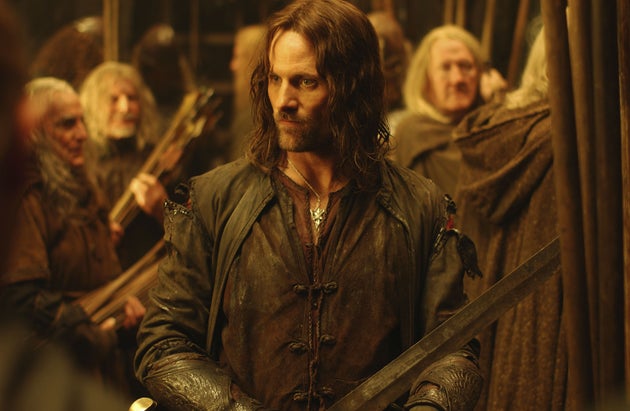 Viggo Mortensen as Aragorn in the second Lord Of The Rings movie