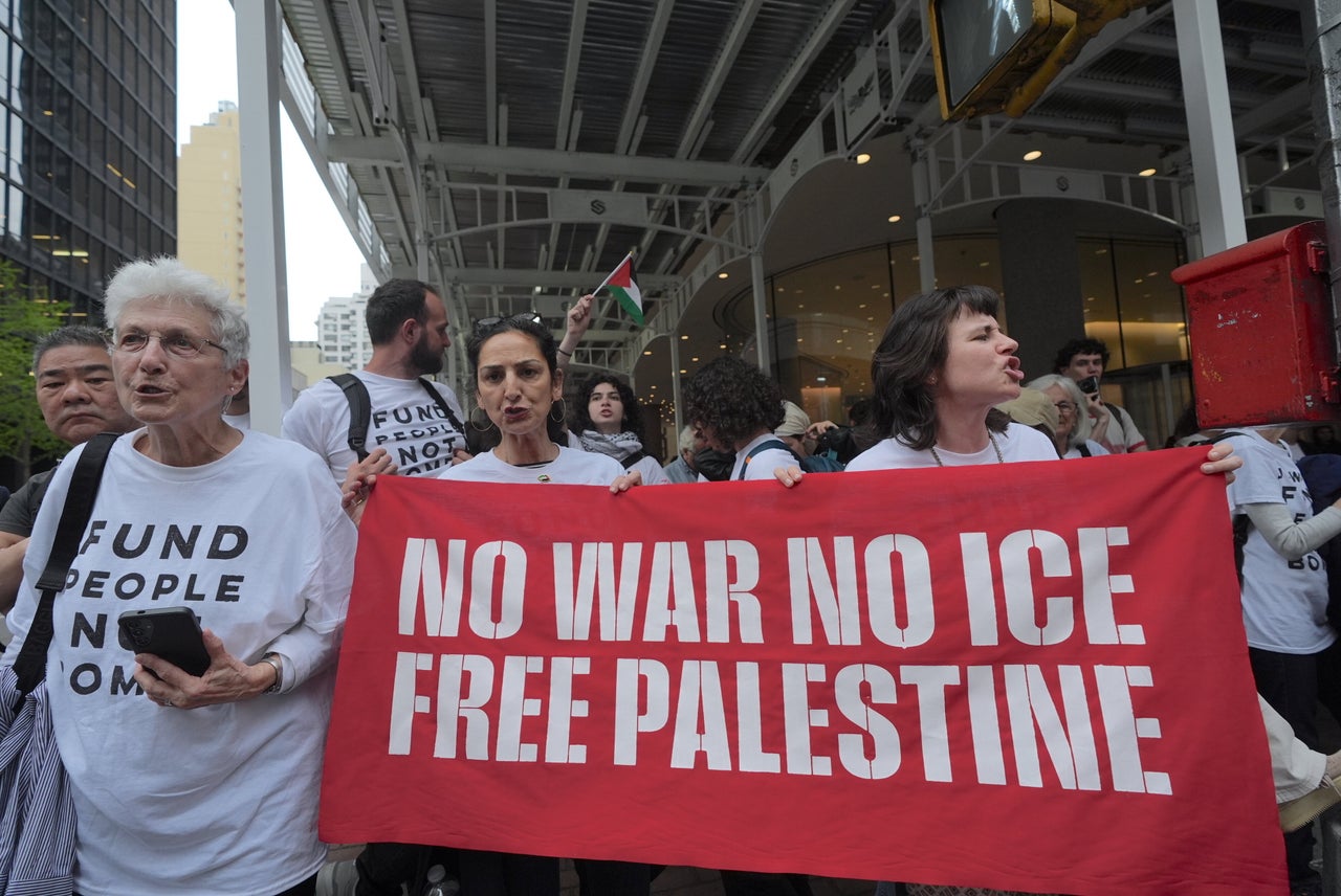 Nearly 100 protestors with the advocacy group Jewish Voice for Peace were arrested in New York City on April 13, 2026, as activists descended on the New York City offices of Sens. Chuck Schumer (D-N.Y.) and Kirsten Gillibrand (D-N.Y.) in support of blocking bombs and bulldozers for Israel.