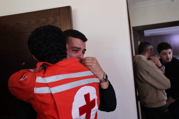 Colleagues mourn Hassan Ali Badawi, a paramedic with the Lebanese Red Cross who was killed in an Israeli airstrike.