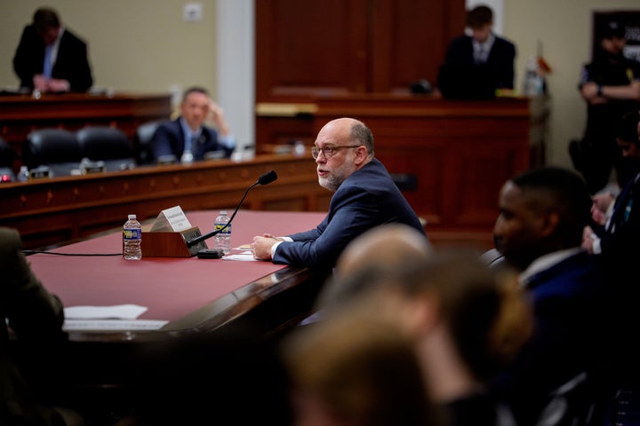 WASHINGTON, DC - APRIL 15: White House Office of Management and Budget Director Russell Vought testifies before a House Budget Committee hearing at the U.S. Capitol on April 15, 2026 in Washington, DC. Vought is testifying on President Trump's FY2027 budget request. (Photo by Andrew Harnik/Getty Images)