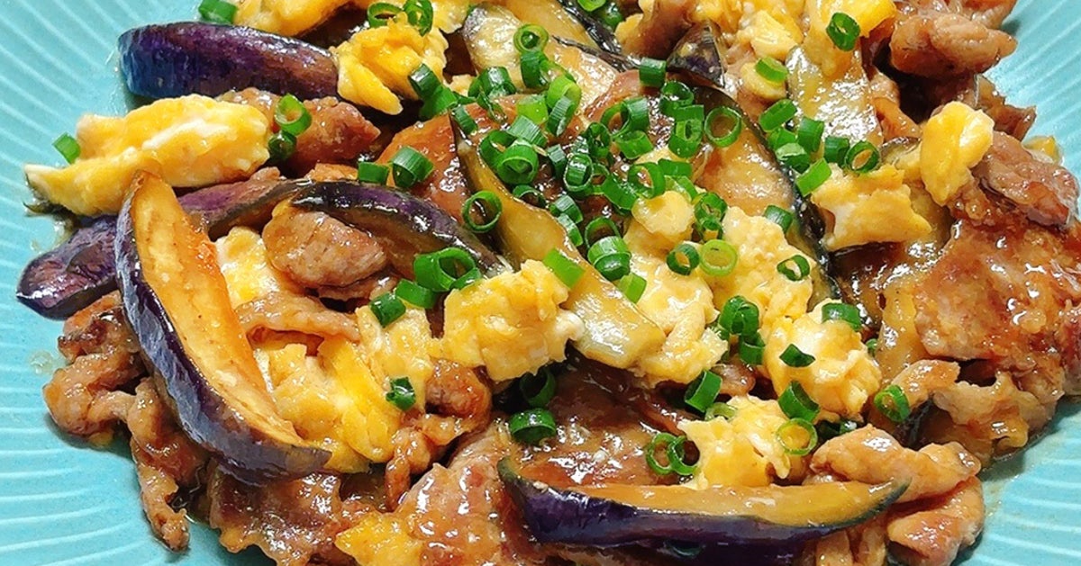 【なすと卵、全部これでいい】焼いて混ぜるだけでとろウマ。ご飯1杯じゃ足りない