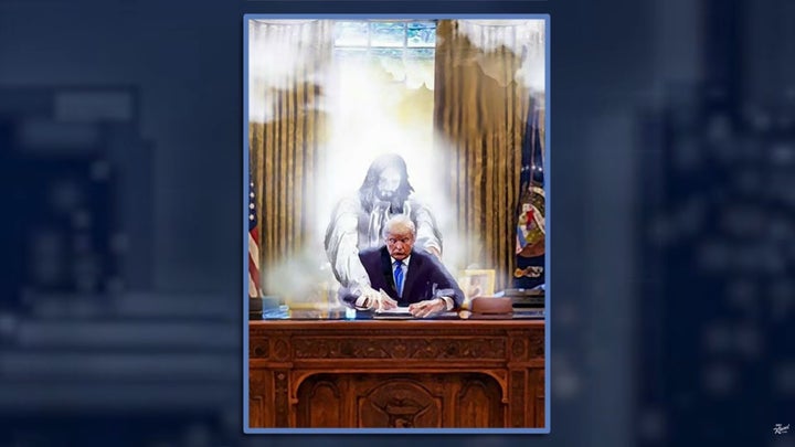 Donald Trump with Jesus