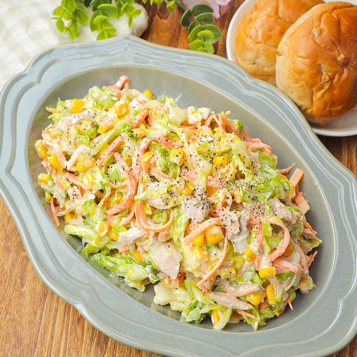 【キャベツでコレ作らないのおかしい！】「作り置きにおすすめ」「抱えて食べたい」切って和えるだけの爆速サラダレシピ