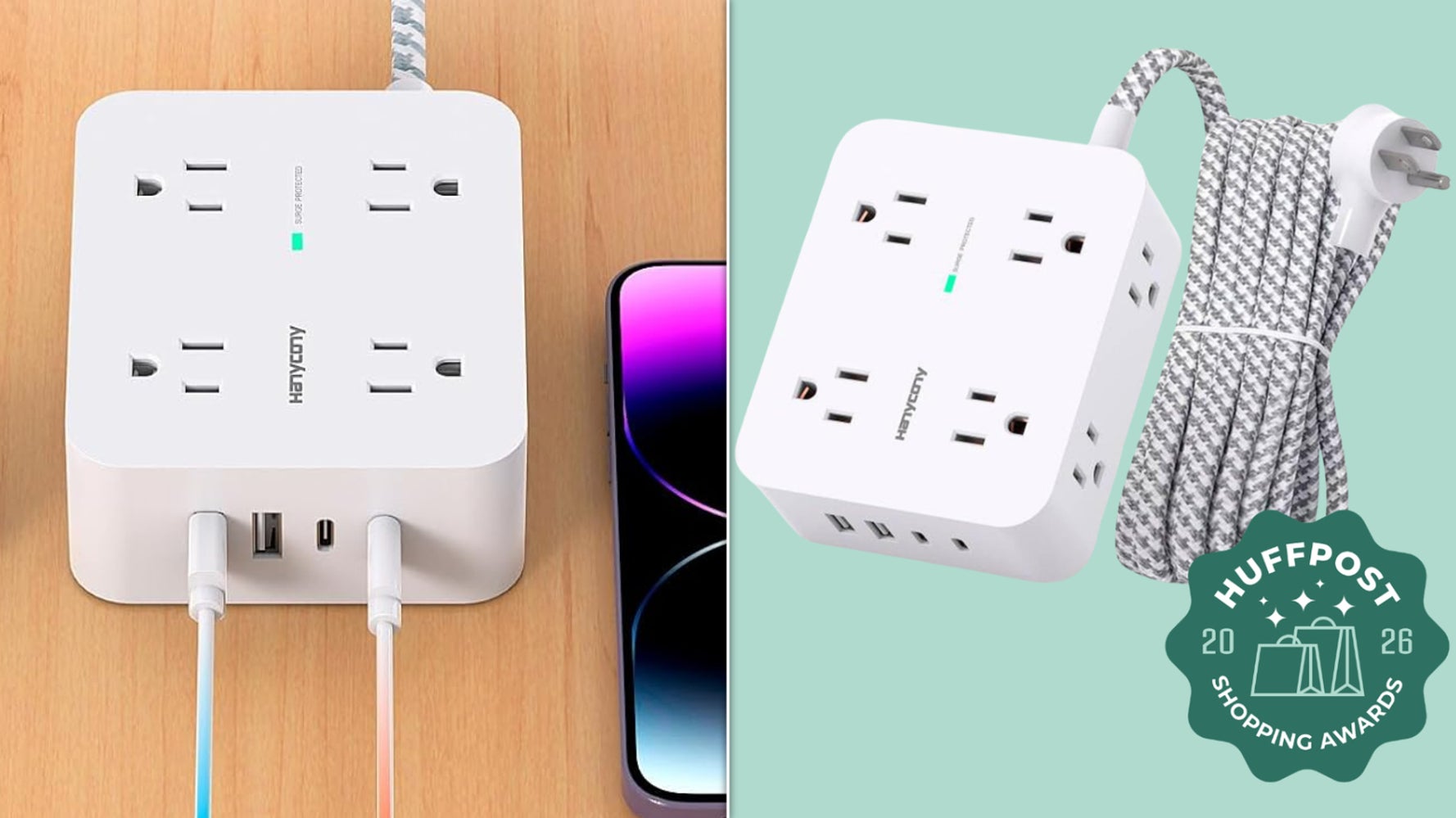 HuffPost Shopping Award Winner: This Under-$10 Surge Protector Is a Game Changer