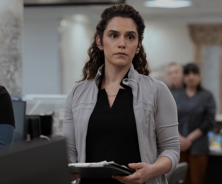 Sepideh Moafi as Dr. Baran Al-Hashimi in "The Pitt."
