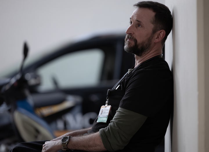 Wyle as Dr. Robby in a scene from "The Pitt."