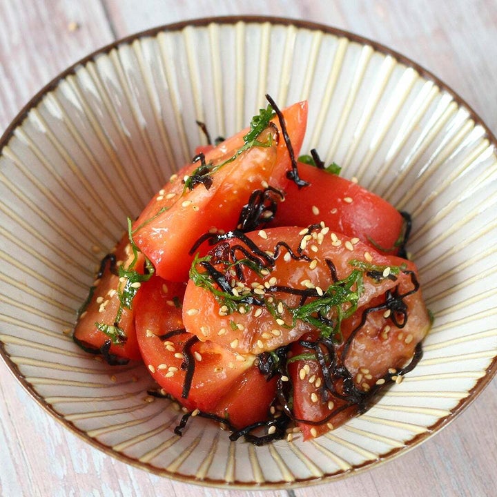 トマトと大葉の塩昆布和え