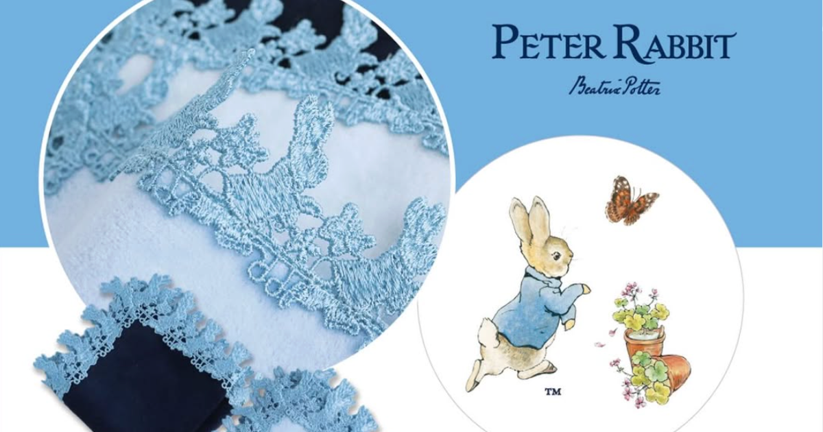 【近沢レース】ピーターラビットとコラボしたハンカチが欲しすぎる…!「あっ…買います」「色が素敵」と話題に