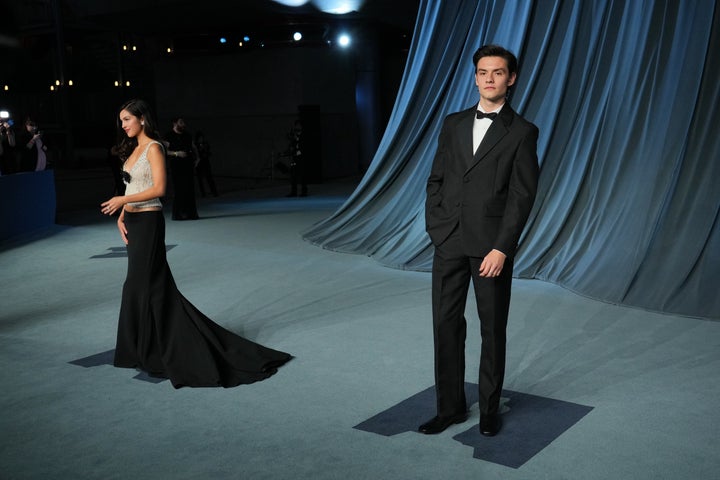 Olivia Rodrigo and Louis Partridge in October 2025