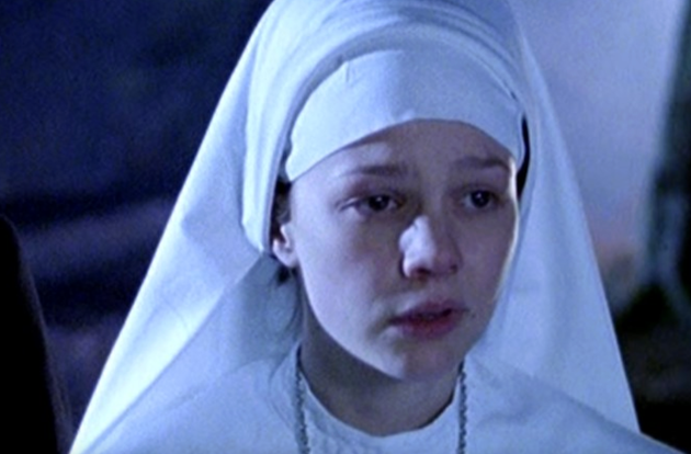 Carey Mulligan as a young nun in Waking The Dead