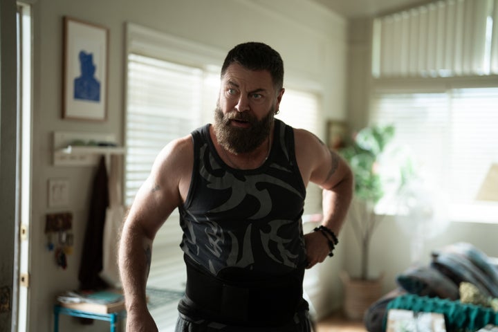 Nick Offerman as Jinx in Apple TV's "Margo's Got Money Troubles."