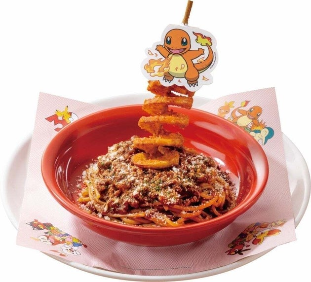 ヒトカゲの“ほのおのうず”ミートソースパスタ