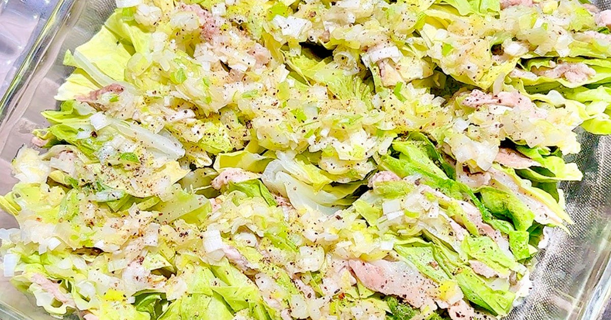 【キャベツ、炒めるのやめて】これにしたら一瞬でなくなる。我が家では週5で作ってる