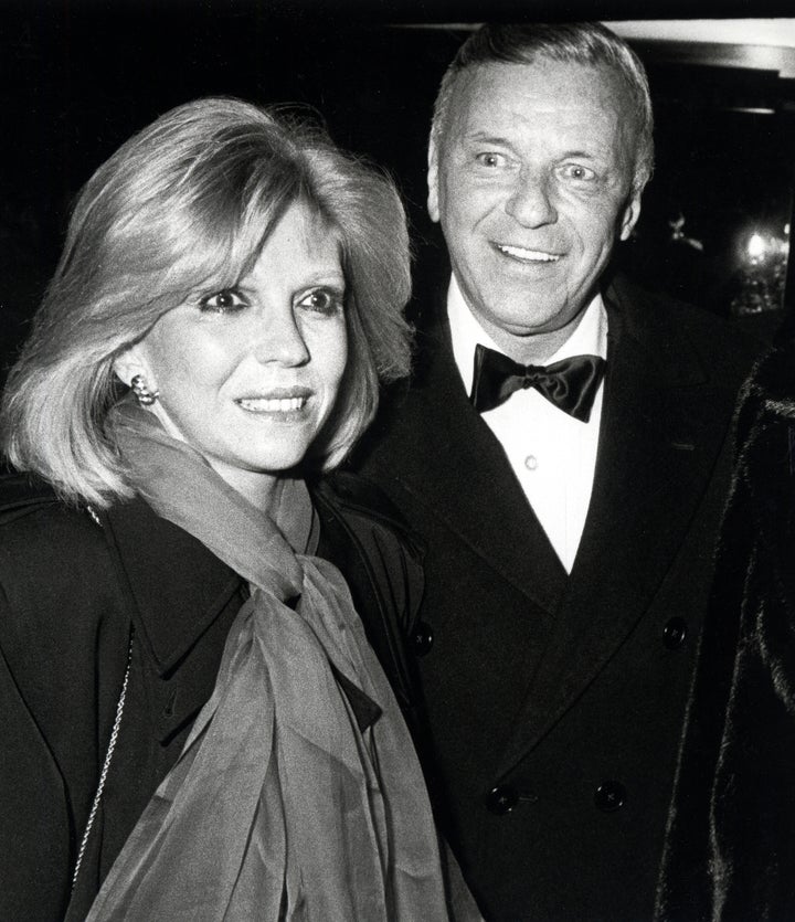 Nancy Sinatra, left, and Frank Sinatra, right, in 1983 at the Kennedy Center.