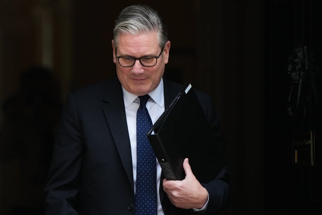 Keir Starmer leaves 10 Downing Street for the House of Commons.