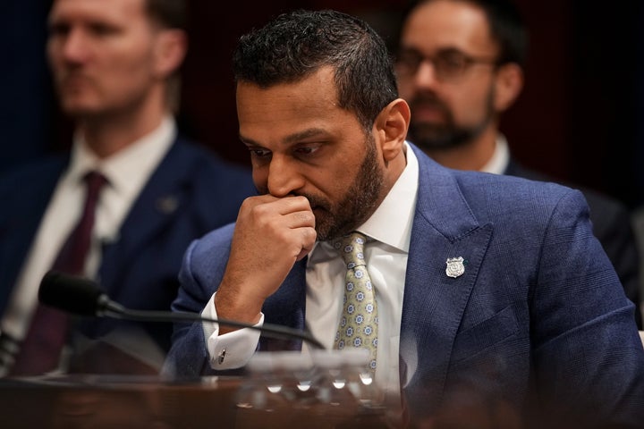 FBI Director Kash Patel testifies before the House Select Intelligence Committee during a hearing on assessing worldwide threats, in Washington, D.C., on March 19, 2026.