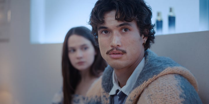 Cailee Spaeny as Ashley Miller and Charles Melton as Austin Davis in season two of Beef