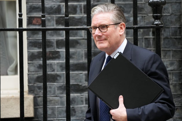 Keir Starmer leaves 10 Downing Street.