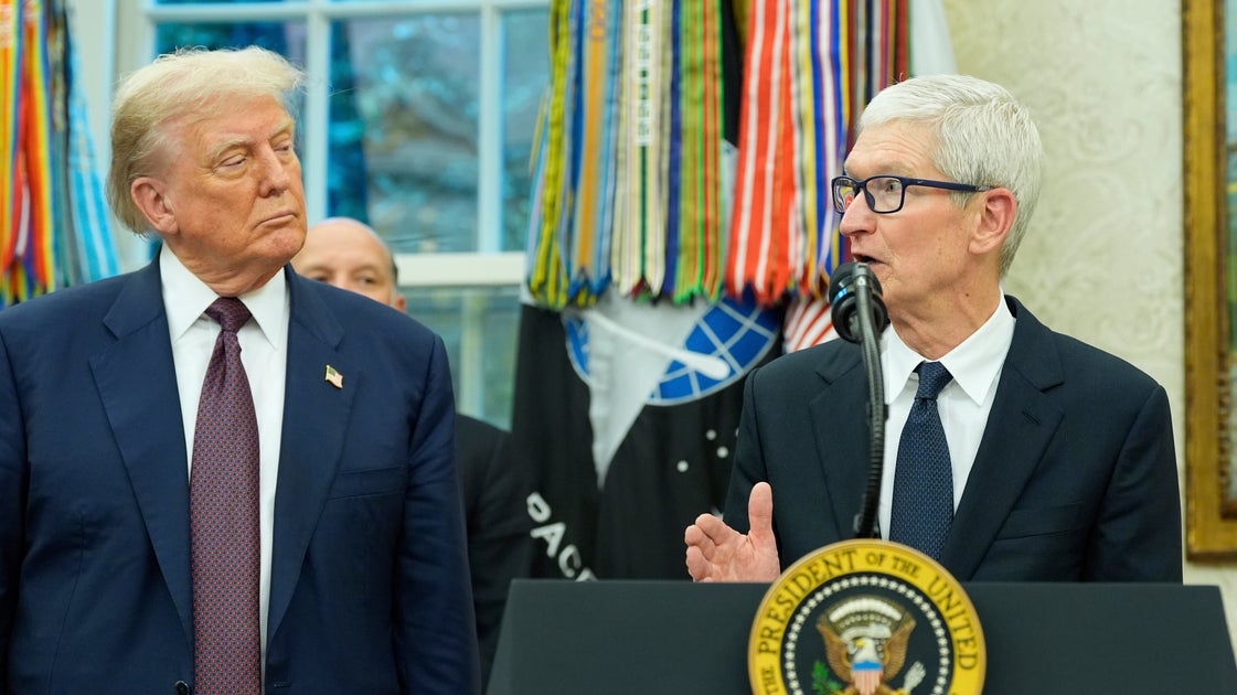 Donald Trump Boasts Tim Cook Had To 'Kiss My Ass' In Wild Truth Social Tangent