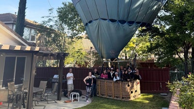 Hot Air Balloon Makes Emergency Landing In California Backyard