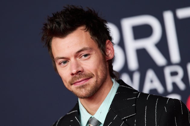 Harry Styles arriving at this year's Brit Awards in February