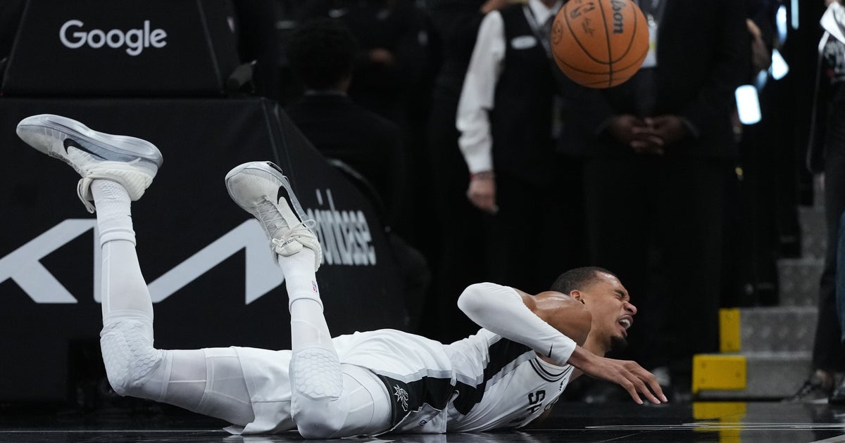 Wembanyama Exits Playoff Game To Be Examined For Concussion After Falling Face-First To Court