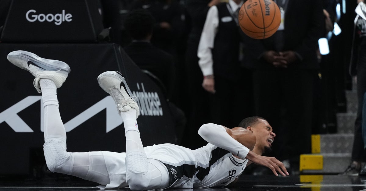 Wembanyama Exits Playoff Game To Be Examined For Concussion After Falling Face-First To Court