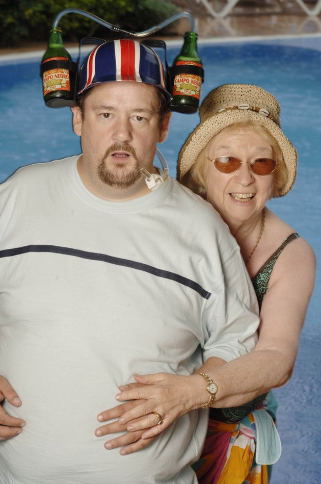 Elsie with her on-screen son Johnny Vegas