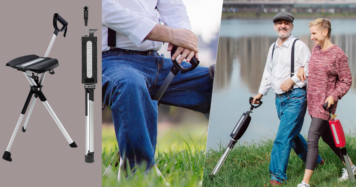 This Cane Transforms Into A Chair — And People Are Calling It The ‘Best Purchase Ever’