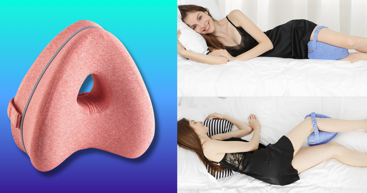 This Between-The-Knee Pillow Eased Reviewers’ Hip Pain In Just 3 Nights — And It’s 50% Off