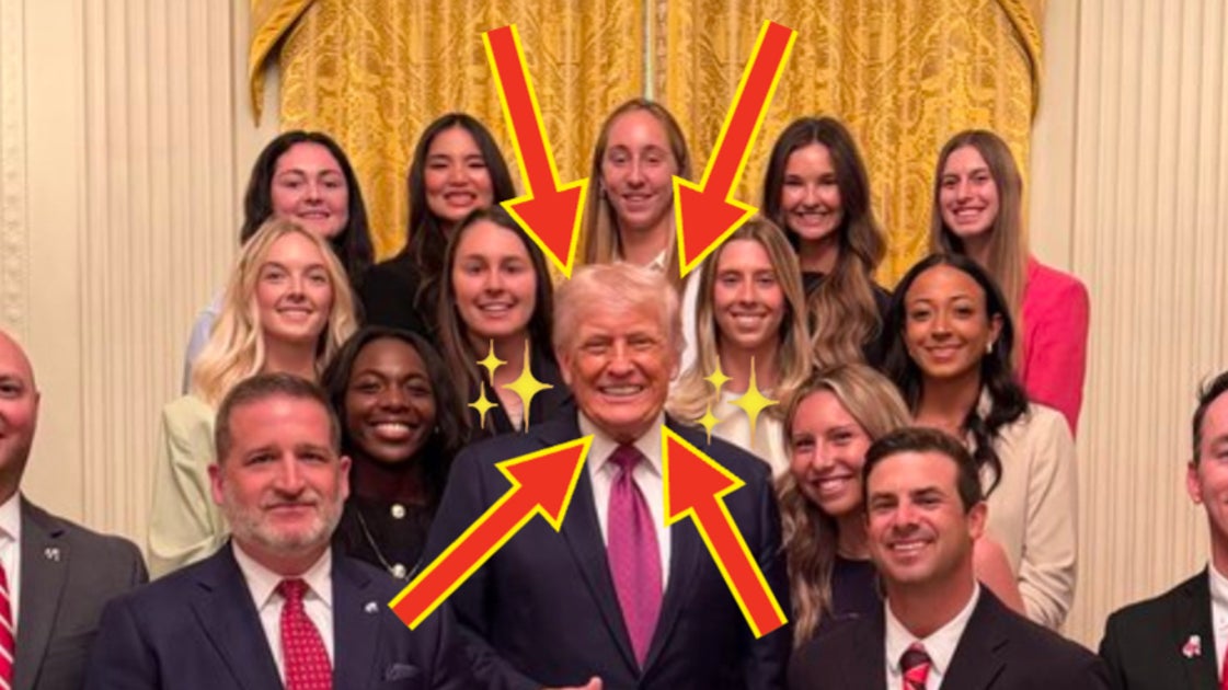 White House Faces Backlash Over Photo Of Women's Tennis Champions... With Trump And Men In The Center