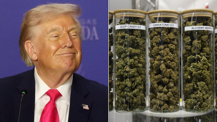 President Donald Trump reclassified state-licensed medical marijuana as a less-dangerous drug in a historic shift.