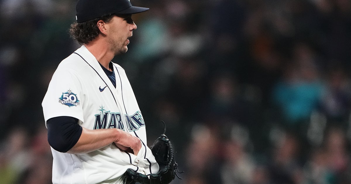 WATCH: Line Drive Gets Lodged In Mariners Pitcher Jersey