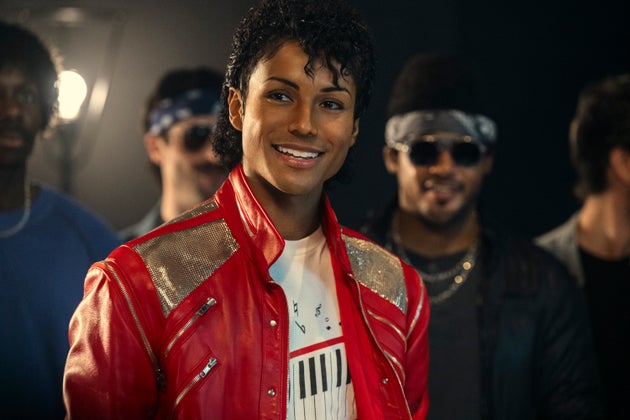 Jaafar Jackson in character as his uncle, Michael Jackson, in the new biopic Michael