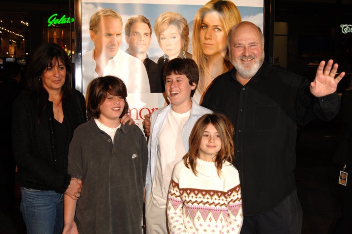 Rob Reiner is seen with his family at the 2005 premiere of his movie "Rumor Has It" in Los Angeles.