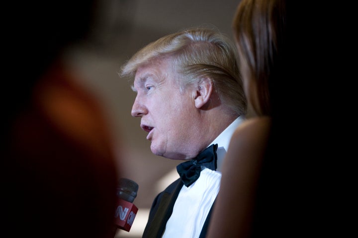 Trump at the White House Correspondents' Association dinner in 2011.