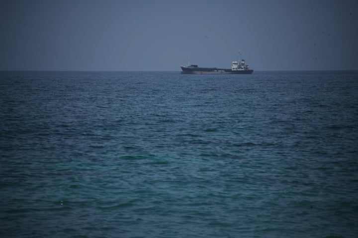 KISH ISLAND, IRAN - APRIL 24: A ship idles in the Persian Gulf on April 24, 2026 in Kish Island, Iran. (Photo by Hosein Tahavoriv/Getty Images)