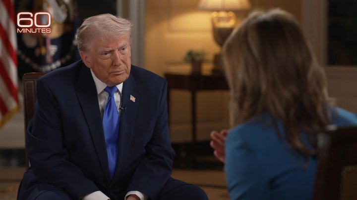 President Donald Trump sat down with CBS reporter Norah O'Donnell for an interview aired on "60 Minutes."
