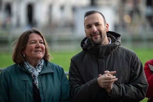 Green Party MP Ellie Chowns with leader Zack Polanski