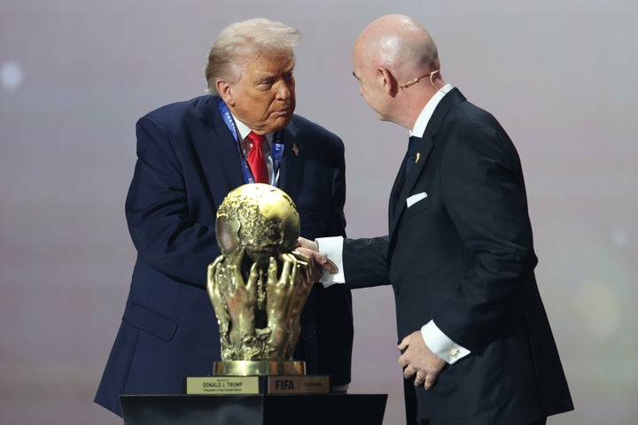 FIFA gave its inaugural Peace Prize to U.S. President Donald Trump at the World Cup draw in December for "promoting peace and unity around the world."