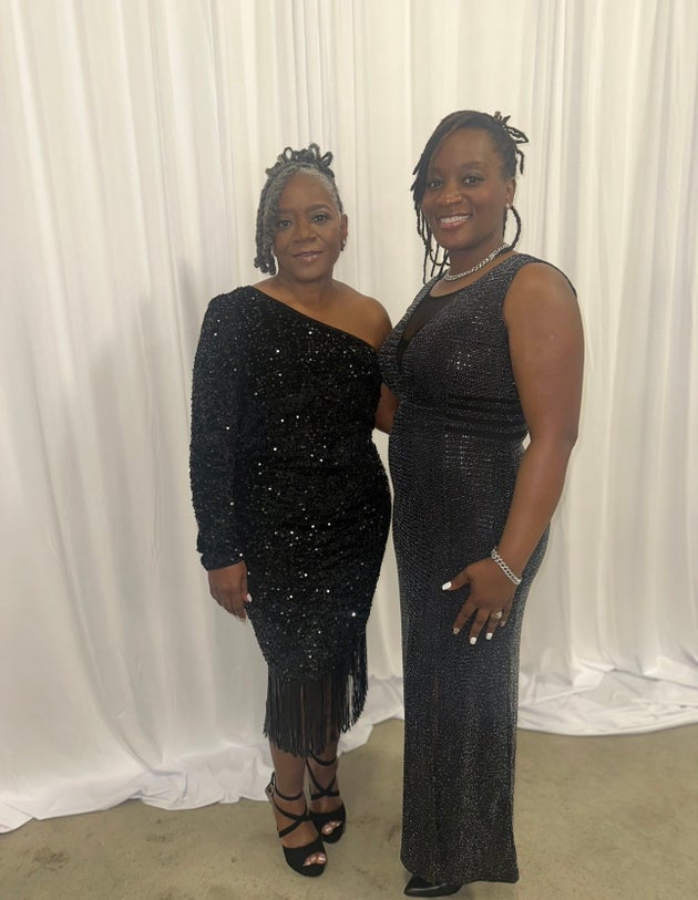 The author and her mother pictured at her mother’s 60th birthday celebration
