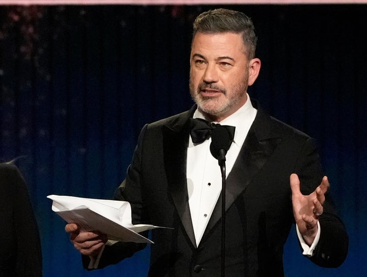 Jimmy Kimmel accepts the award for best talk show for "Jimmy Kimmel Live!" during the 31st Annual Critics Choice Awards on Sunday, Jan. 4, 2026, at The Barker Hanger in Santa Monica, Calif. (AP Photo/Chris Pizzello)