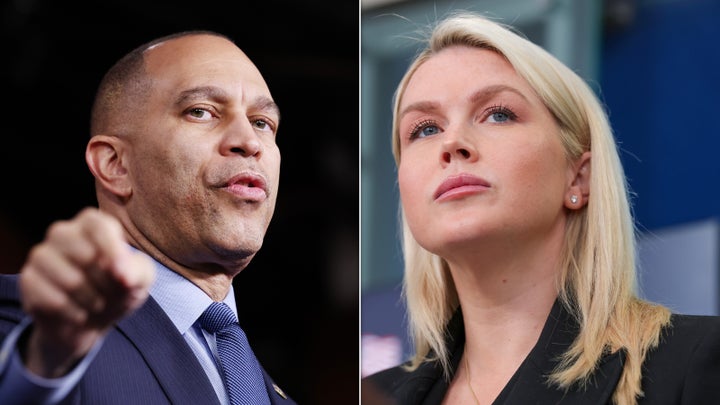 House Minority Leader Hakeem Jeffries (D-N.Y.) and White House press secretary Karoline Leavitt have publicly hurled insults at each other in recent months.