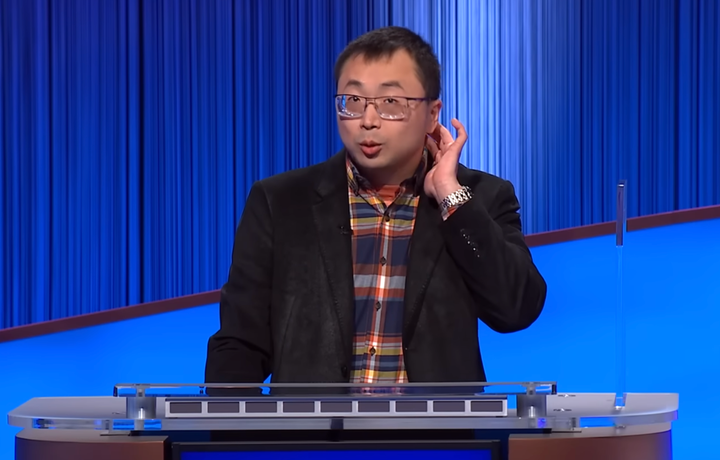 Jamie Ding looking a bit sassy on the April 8 episode of “Jeopardy!”