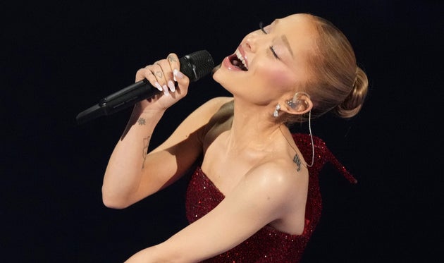 Ariana Grande performing at last year's Oscars