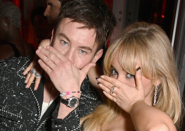 Barry Keoghan and Sabrina Carpenter pictured together in early 2024