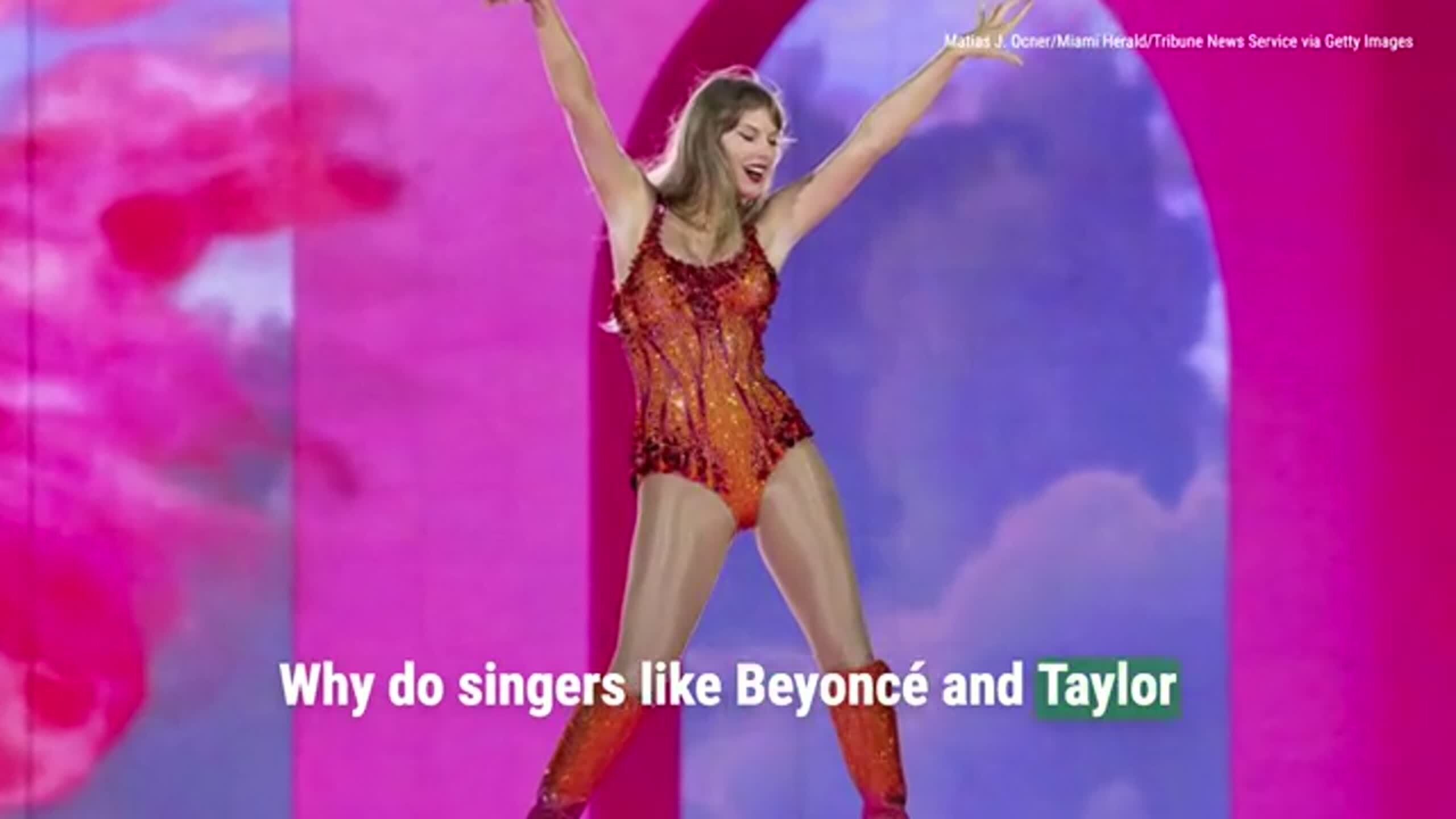 Why do singers’ legs look SO shiny on stage?
