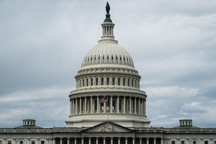The US Capitol in Washington, DC, US, on Monday, April 20, 2026. House Republicans will send their first funding bills for the next fiscal year to the floor this week, while the Senate GOP plots a blueprint for patching up missing money for the current one. Photographer: Graeme Sloan/Bloomberg via Getty Images